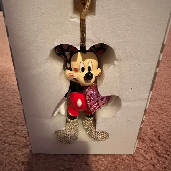 NIB BAUBLEBAR MICKEY BAG CHARM HEART - Picture 2 of 2